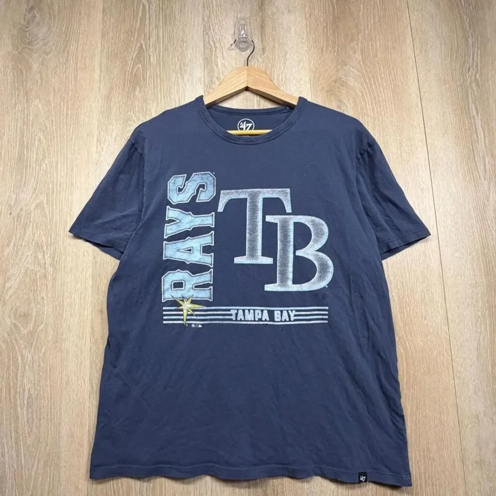 Mlb Men's Navy and Blue T-shirt